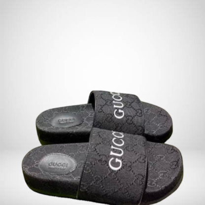 SANDAL GG BLACK SANDAL WOMEN'S GG CANVAS SLIDE