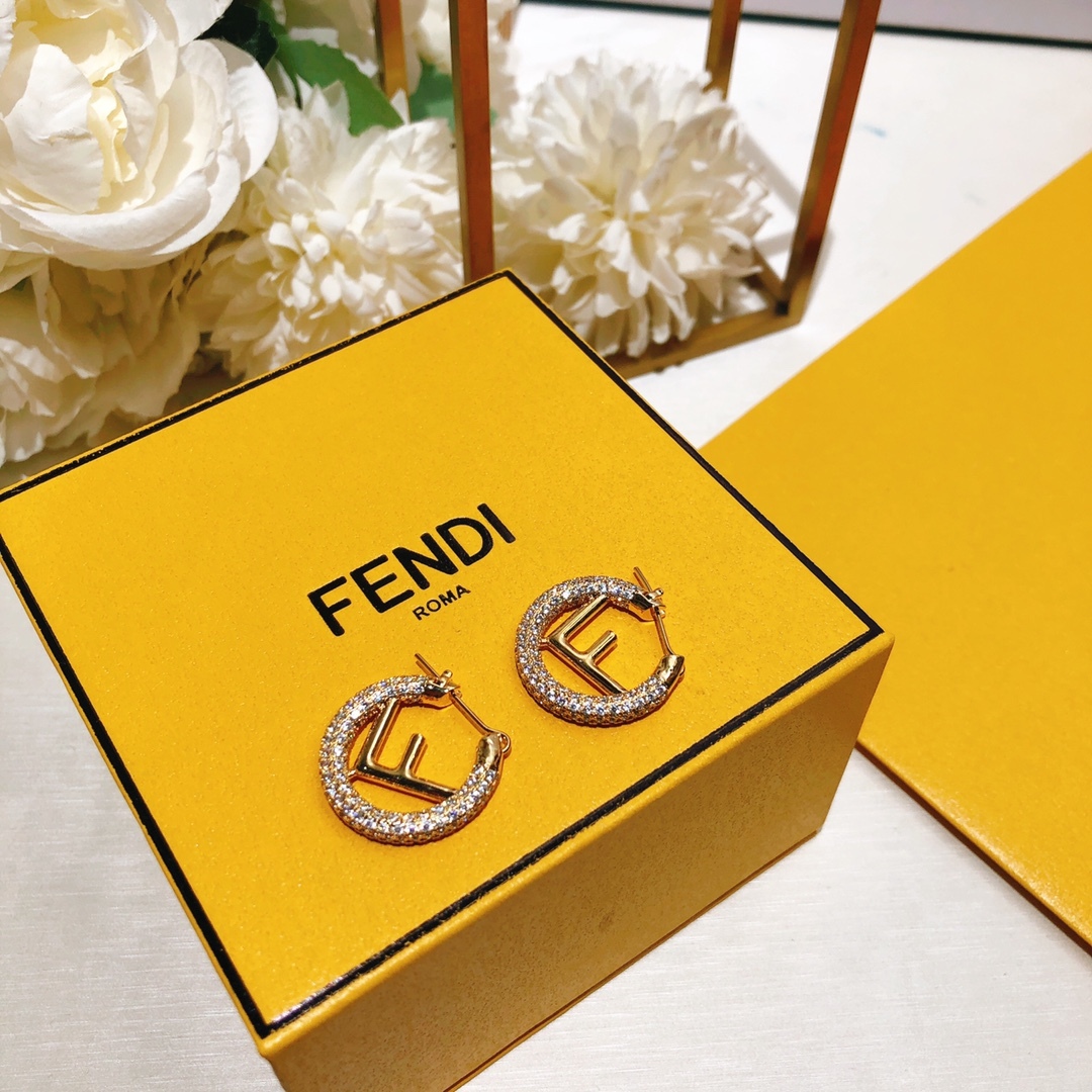 FD LOGO EARRINGS