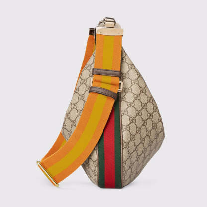 gg Atache Large Shoulder Bag Beige And Multicolor For Women, Women’s Bags 13.8in/35cm gg‎ ‎‎‎702823 96GRN 4091