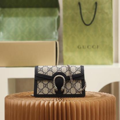 GC476432 shoulder bag Leather grey、black