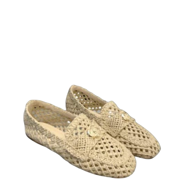 CHL BEIGE JUTE BRAIDED CORD LOAFERS