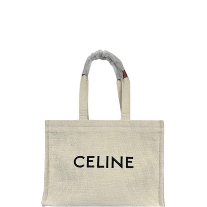 CE LARGE CABAS THAIS IN TEXTILE WITH JACQUARD IN WHITE 41CM