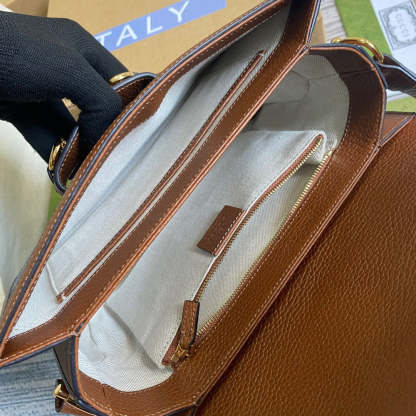 gg Horsebit 1955 Shoulder Bag Blue And Ivory For Women, Women’s Bags 9.8in/25cm gg