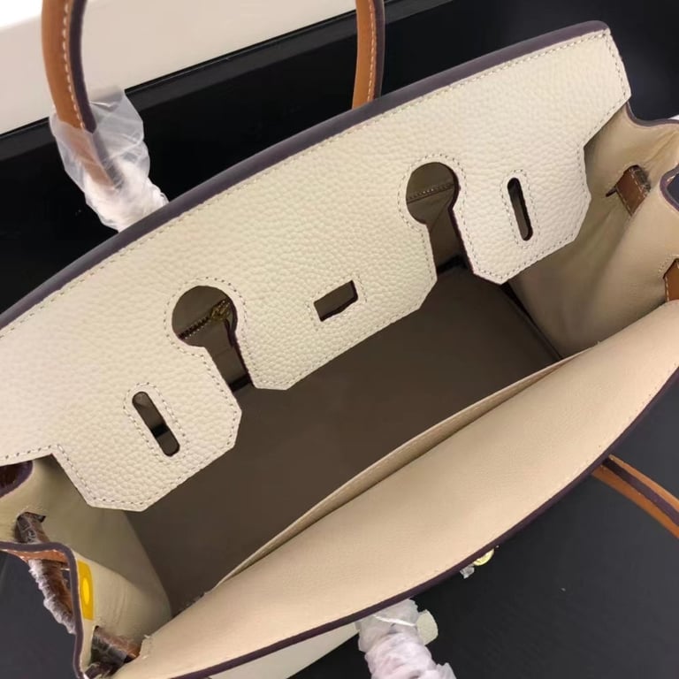 HM BIRKIN TOGO LEATHER GOLD HARDWARE BEIGE BROWN 30CM