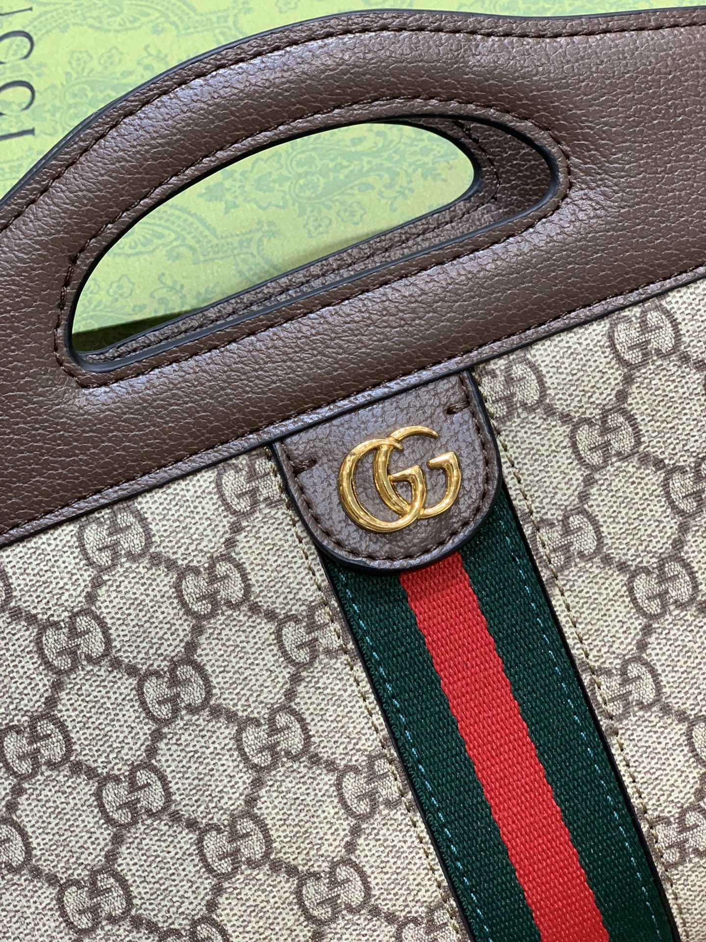 GG OPHIDIA SMALL TOTE WITH WEB 693724 96IWO 8745