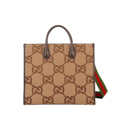 GG TOTE BAG WITH JUMBO GG CAMEL 31CM  678839 UKMDG 2570