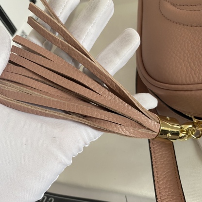 GG SOHO SMALL LEATHER DISCO BAG PINK 308364 A7M0G