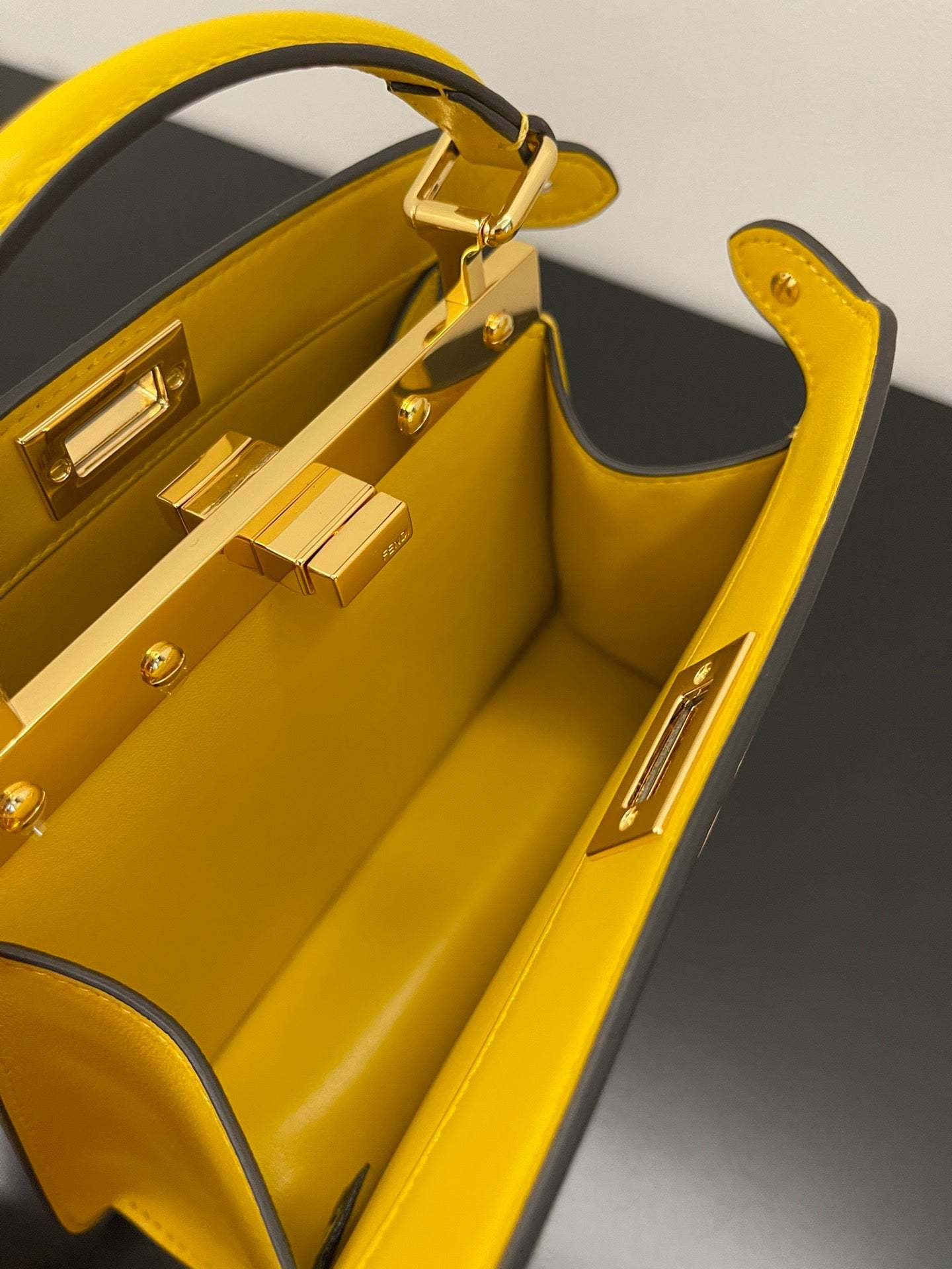 FI Peekaboo ISeeU Petite Yellow Small Bag For Woman 20cm/8in