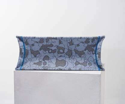 DO1286 Book Tote blue big size MINI 36.5CM 41.5CM blue