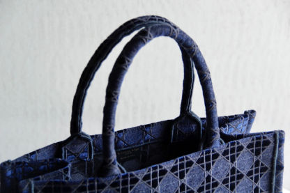 DO1286 Book Tote BIG size 41.5cm 36.5cm Embroidery LOGO red Handbag blue