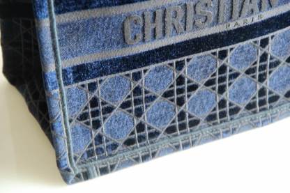 DO1286 Book Tote BIG size 41.5cm 36.5cm Embroidery LOGO red Handbag blue