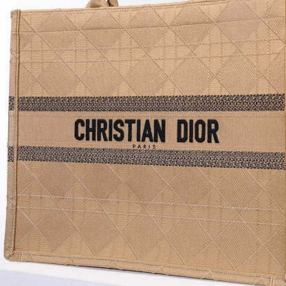 DO1286 Book Tote BIG size 41.5cm 36.5cm Embroidery LOGO red Handbag grey-4