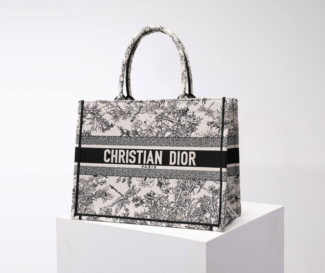 DO1286 Book Tote tote bag grey Embroidery LOGO