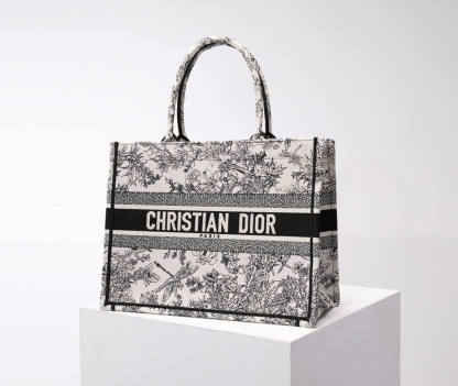 DO1286 Book Tote tote bag grey Embroidery LOGO