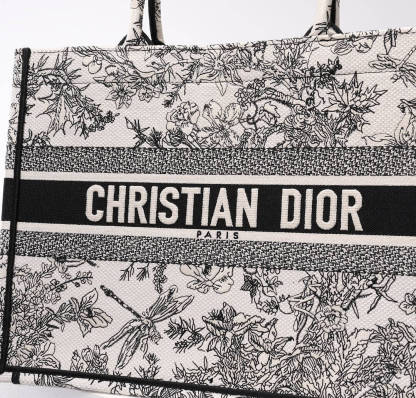 DO1286 Book Tote tote bag grey Embroidery LOGO