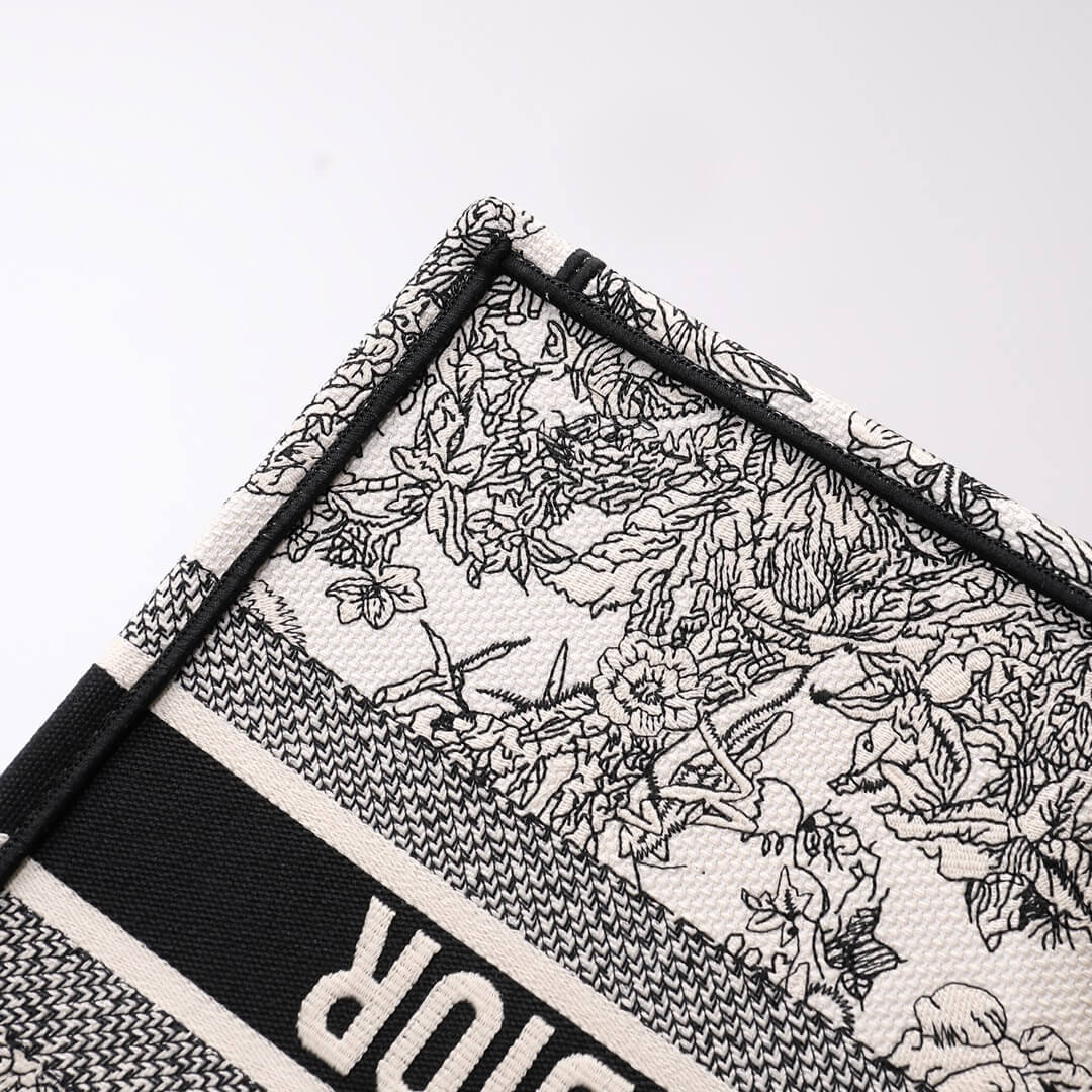 DO1286 Book Tote tote bag grey Embroidery LOGO
