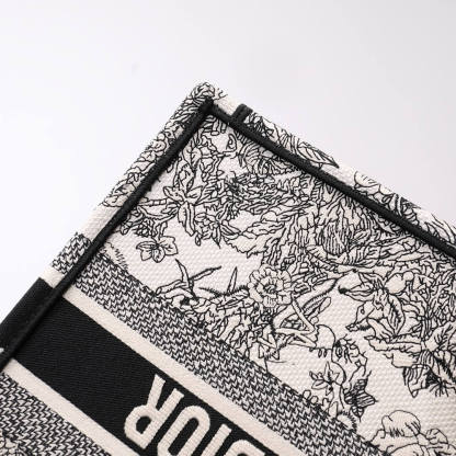 DO1286 Book Tote tote bag grey Embroidery LOGO