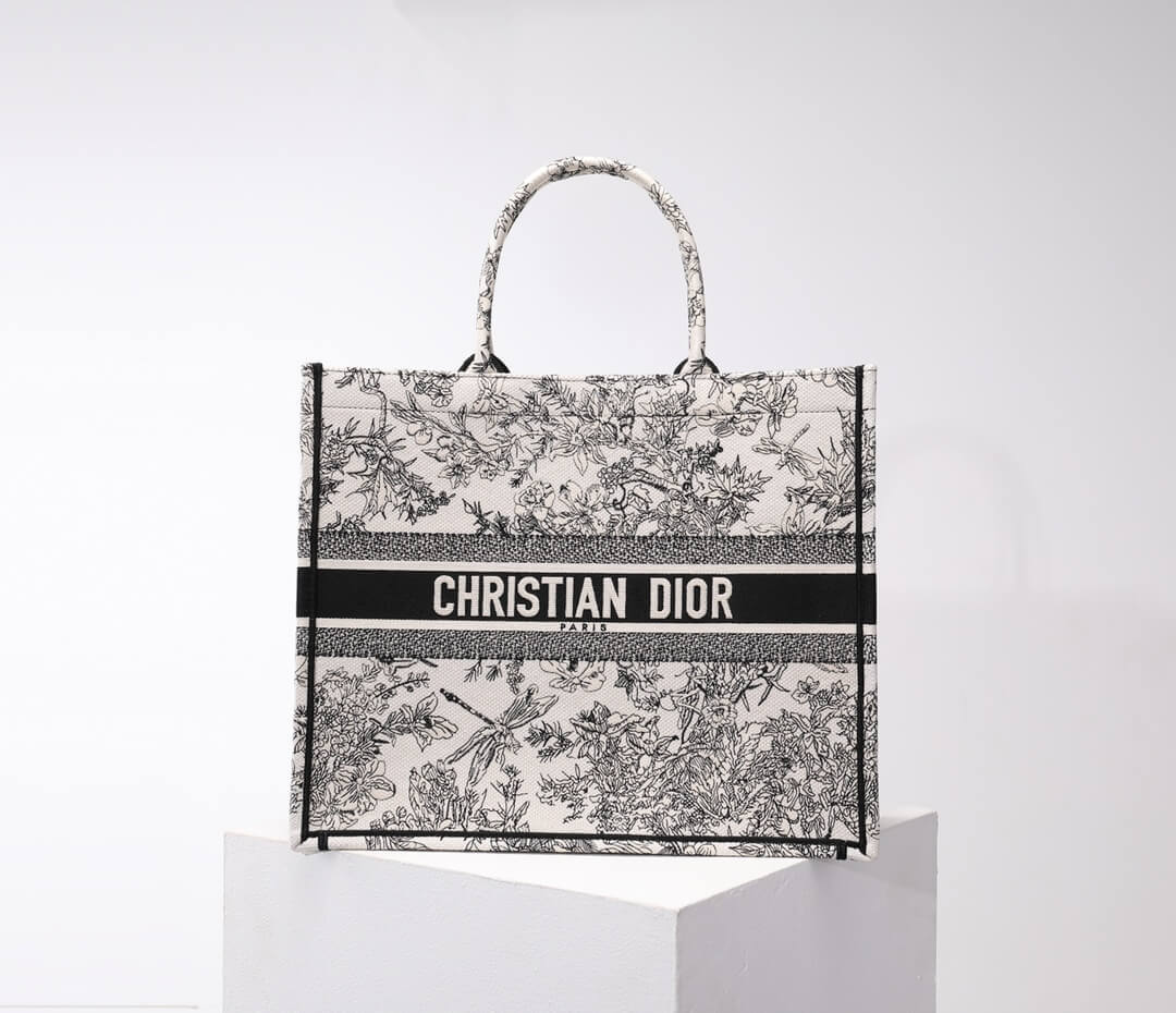 DO1286 Book Tote tote bag grey Embroidery LOGO