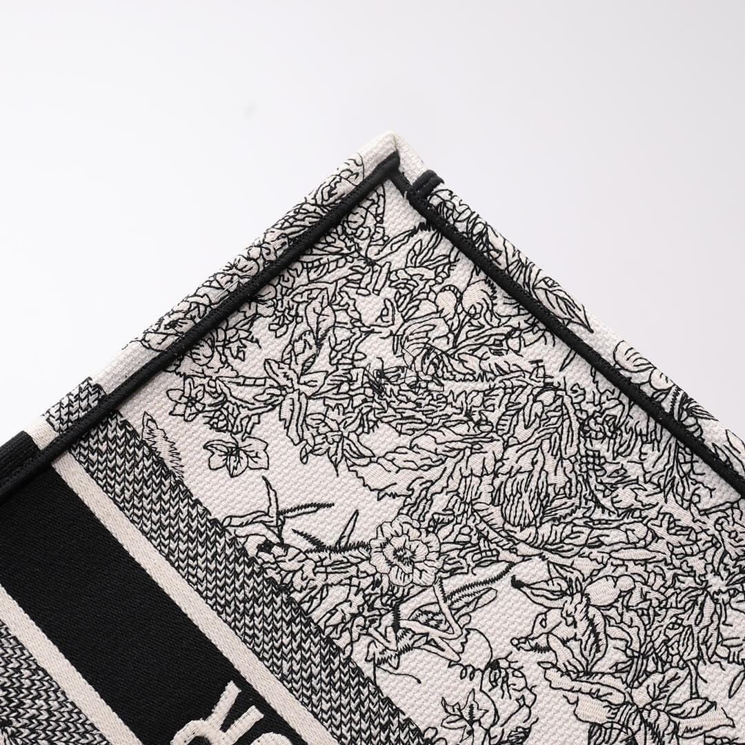 DO1286 Book Tote tote bag grey Embroidery LOGO