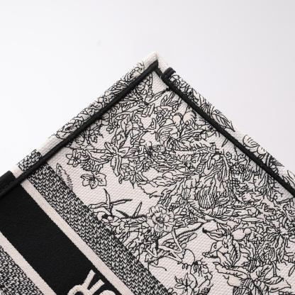 DO1286 Book Tote tote bag grey Embroidery LOGO