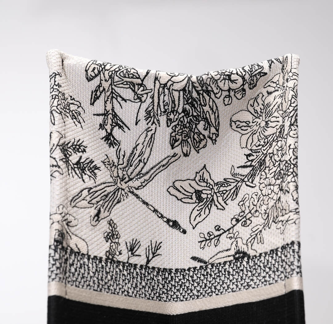 DO1286 Book Tote tote bag grey Embroidery LOGO