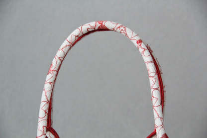 DO1286 Book Tote BIG size 41.5cm Embroidery LOGO red Handbag