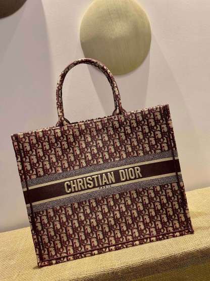 DO1286 Book bag Tote Embroidery 36.5cm 41.5cm Handbag purple red