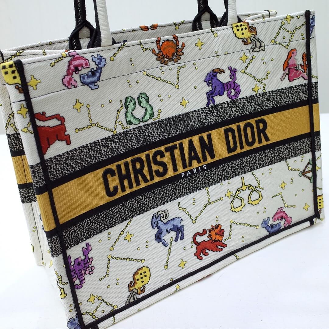 DO1286 Book Tote big size MINI 36.5CM 41.5CM white yellow