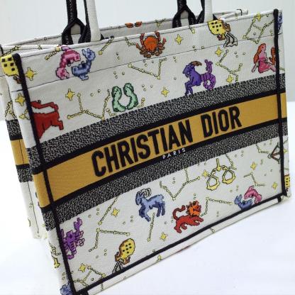 DO1286 Book Tote big size MINI 36.5CM 41.5CM white yellow