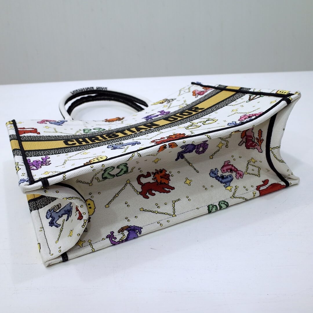 DO1286 Book Tote big size MINI 36.5CM 41.5CM white yellow