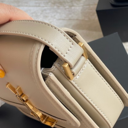 YSL SOLFERINO SMALL SATCHEL IN BOX YSL LEATHER BLANC VINTAGE