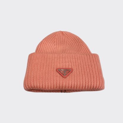 PD WOOL AND CASHMERE BEANIE SLIVER PINK