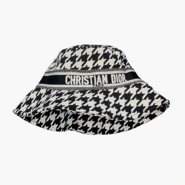 DOR HOUNDSTOOTHS BUCKET HAT BLACK