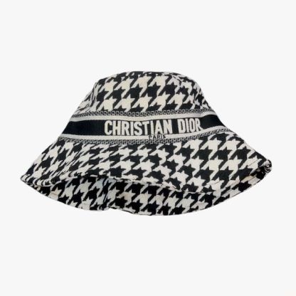 DOR HOUNDSTOOTHS BUCKET HAT BLACK
