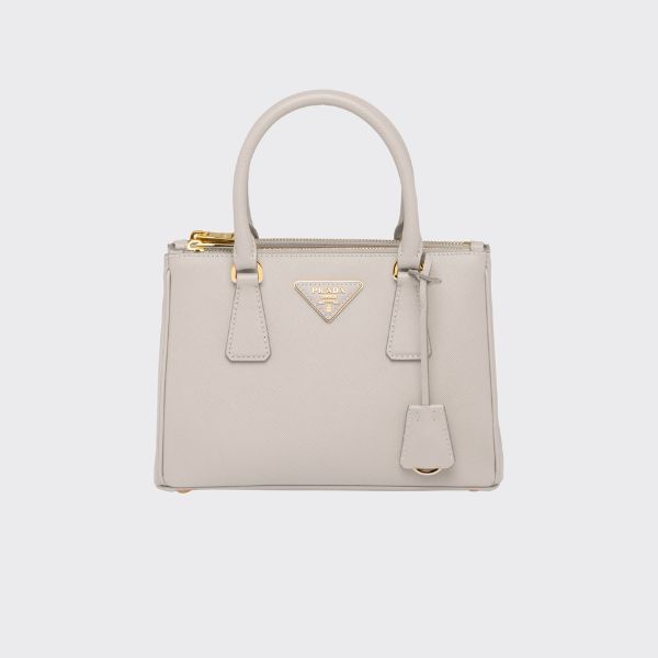 PR SMALL GALLERIA SAFFIANO LEATHER BAG PUMICE STONE 1BA896NZVF0D32VOOO