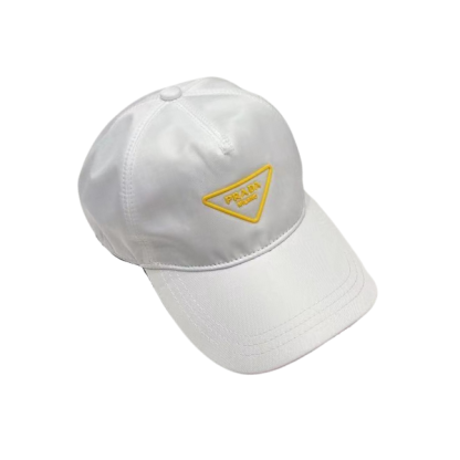 PD YELLOW LOGO BASEBALL CAP WHITE