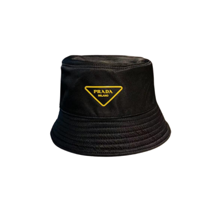 PD YELLOW LOGO BUCKET HAT BLACK