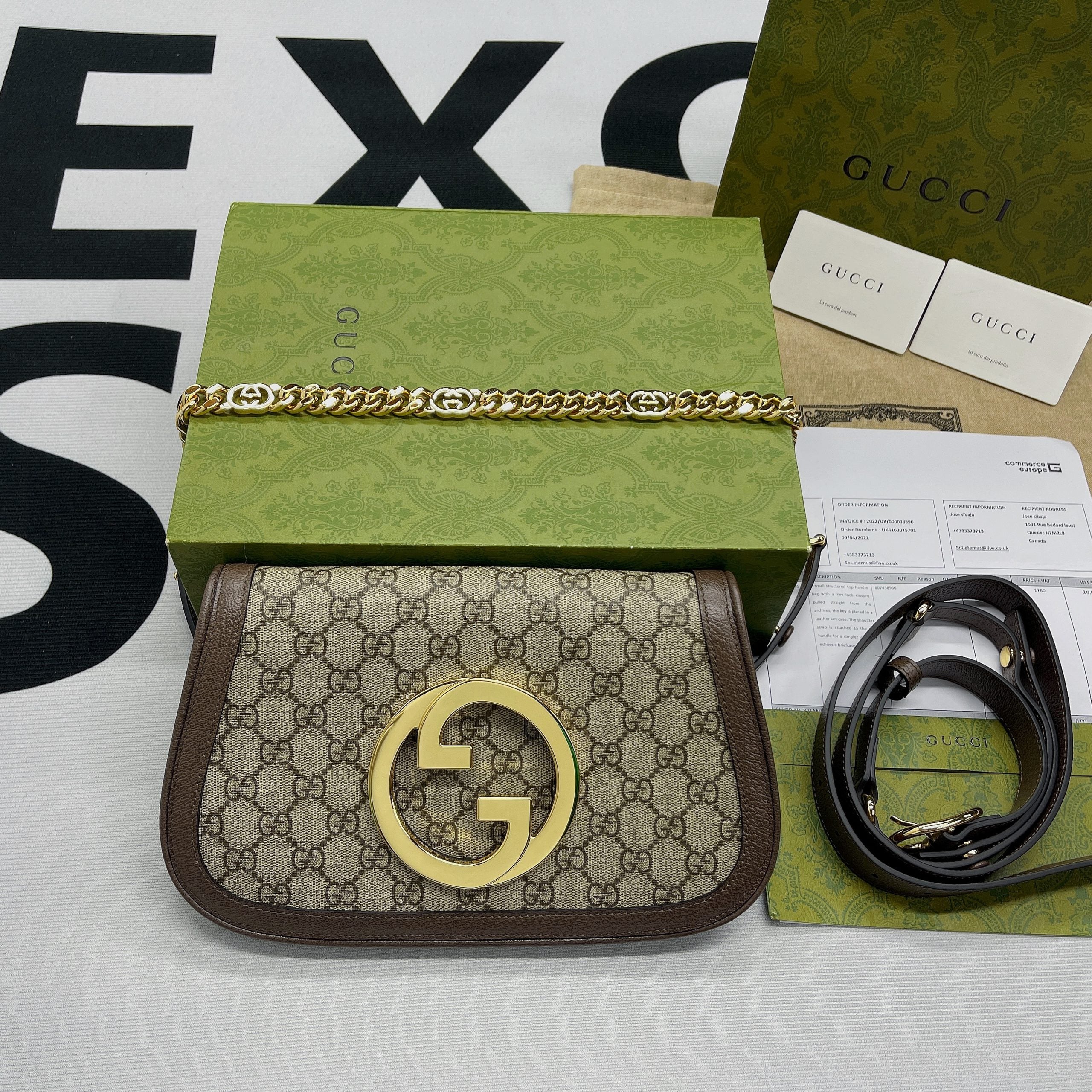gg Blondie Shoulder Bag Beige For Women, Women&#8217;s Bags 11in/28cm gg 699268 K9GSG 8358