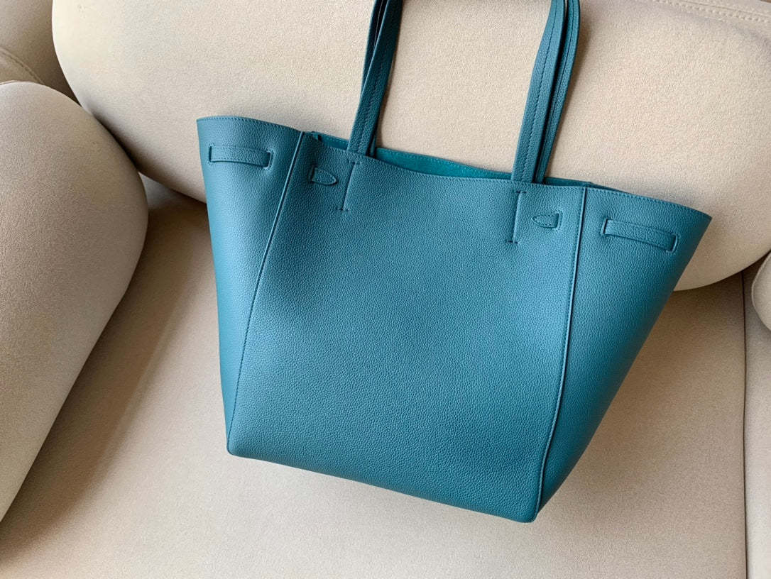 CE Small Cabas Phantom In Soft Grained Green For Women 12in/31cm