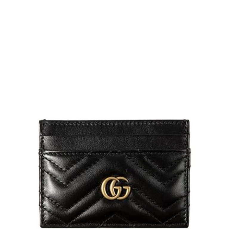 GG MARMONT CARD CASE 10CM BLACK 443127 DTD1T 1000