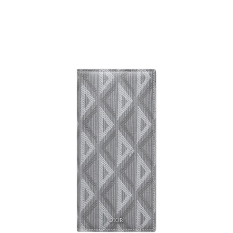 dir VERTICAL LONG WALLET GREY CD DIAMOND CANVAS 2ESBC002DCO H42E