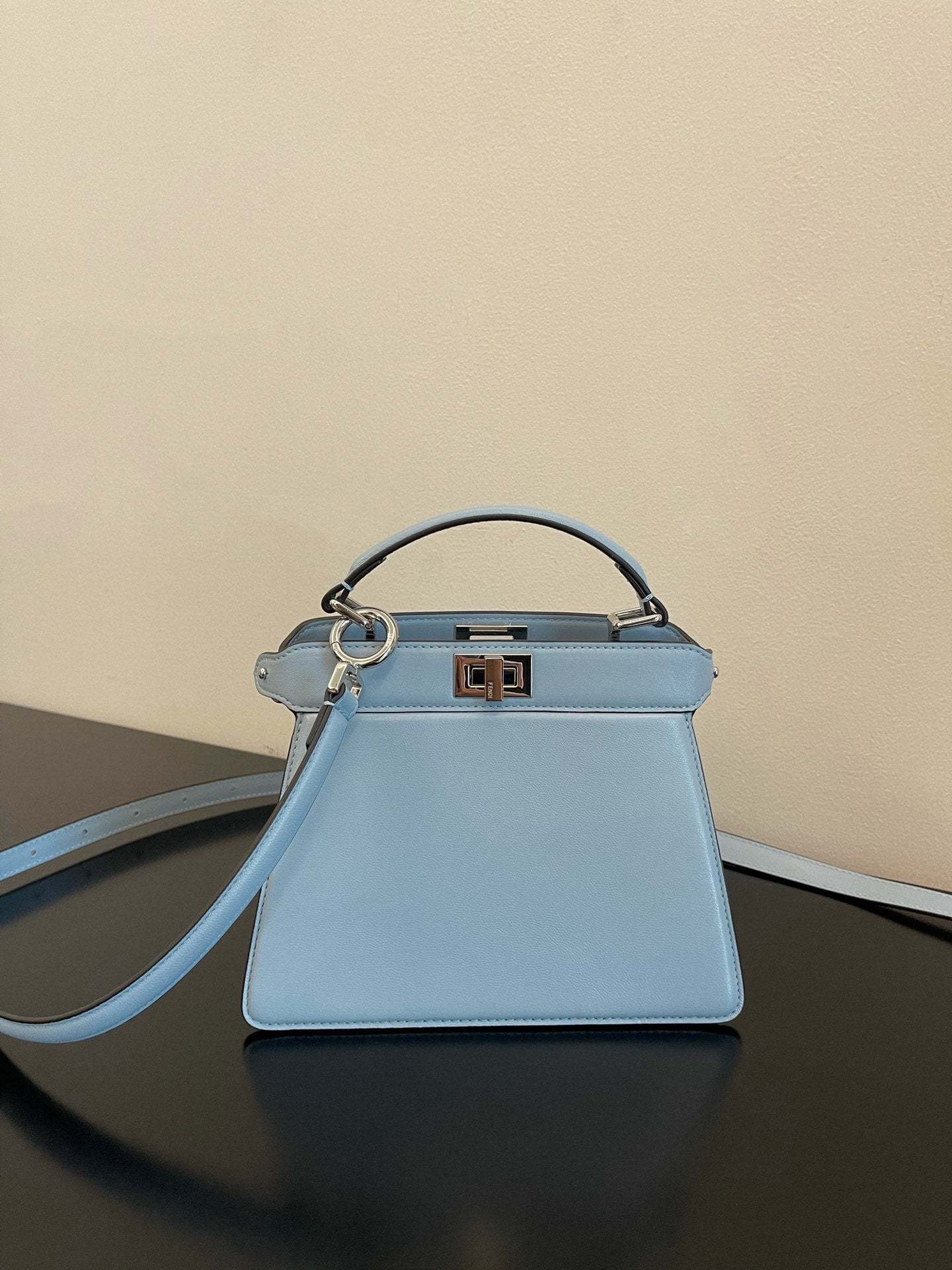 FI Peekaboo ISeeU Petite Light Blue Small Bag For Woman 20cm/8in