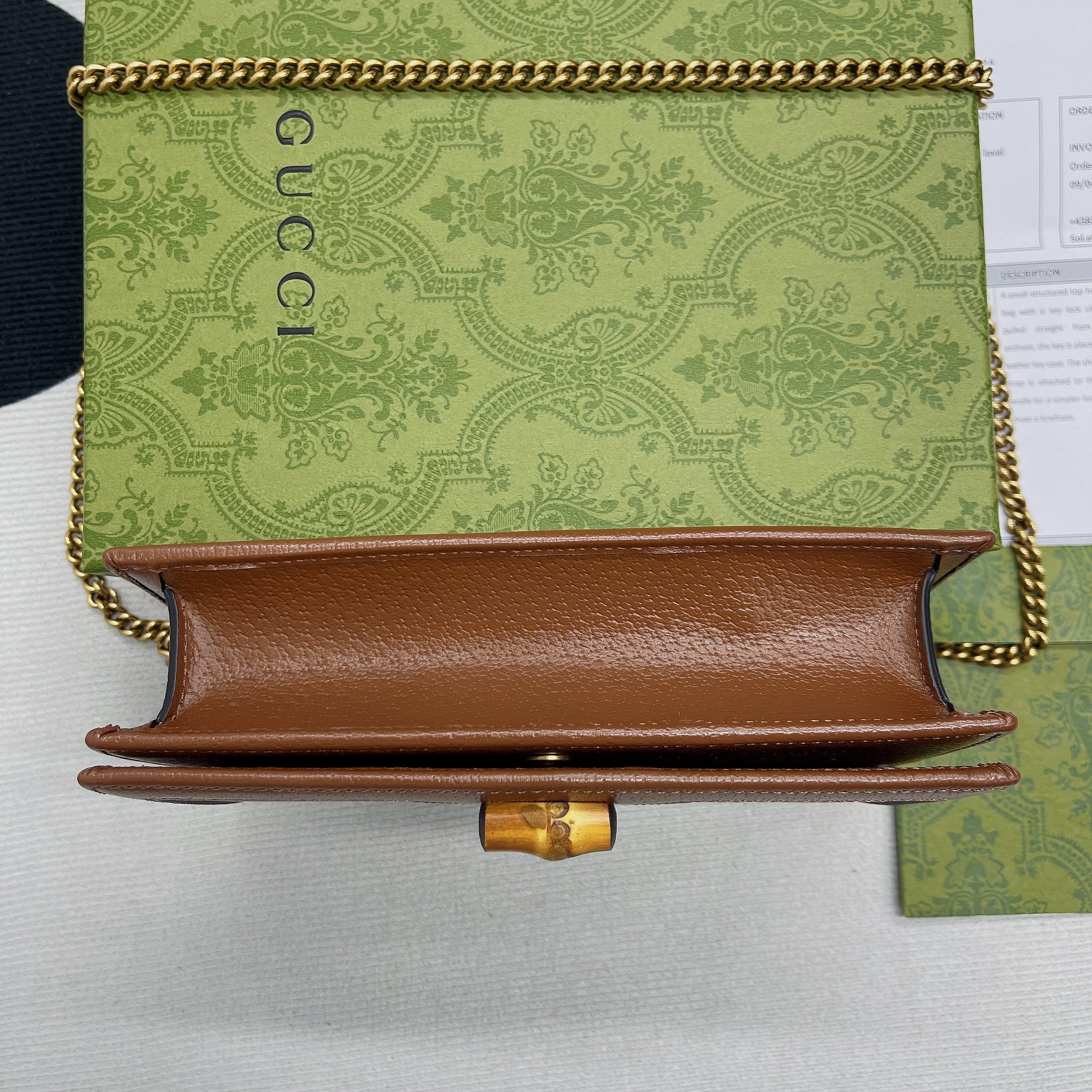 gg Diana Mini Bag With Bamboo Brown For Women, Women&#8217;s Bags 7.5in/19cm gg