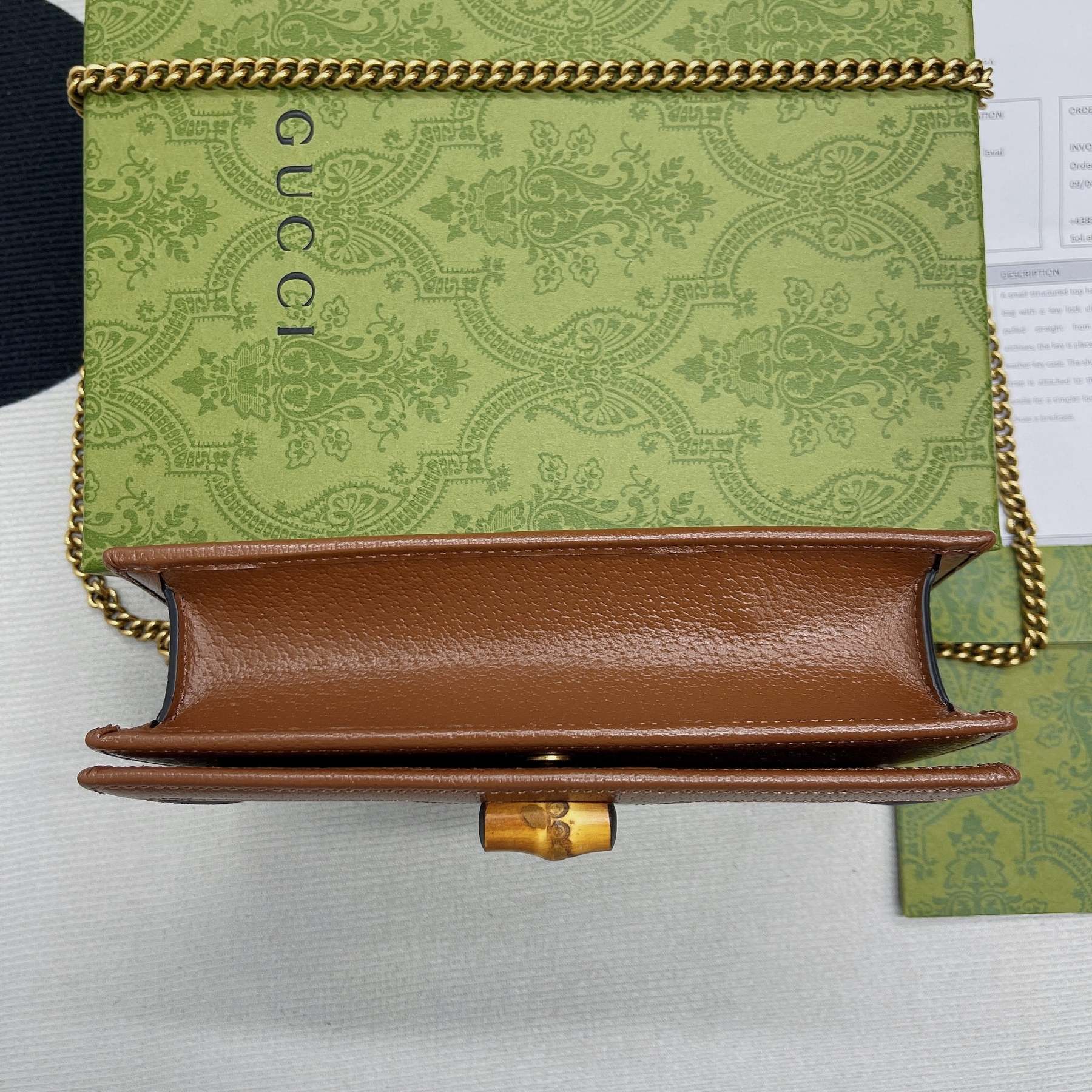 gg Diana Mini Bag With Bamboo Brown For Women, Women’s Bags 7.5in/19cm gg