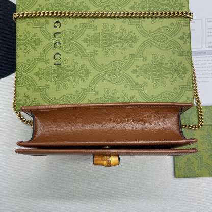 gg Diana Mini Bag With Bamboo Brown For Women, Women&#8217;s Bags 7.5in/19cm gg