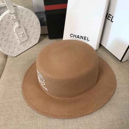 CC CC WIDE BRIM WOOL HAT BROWN