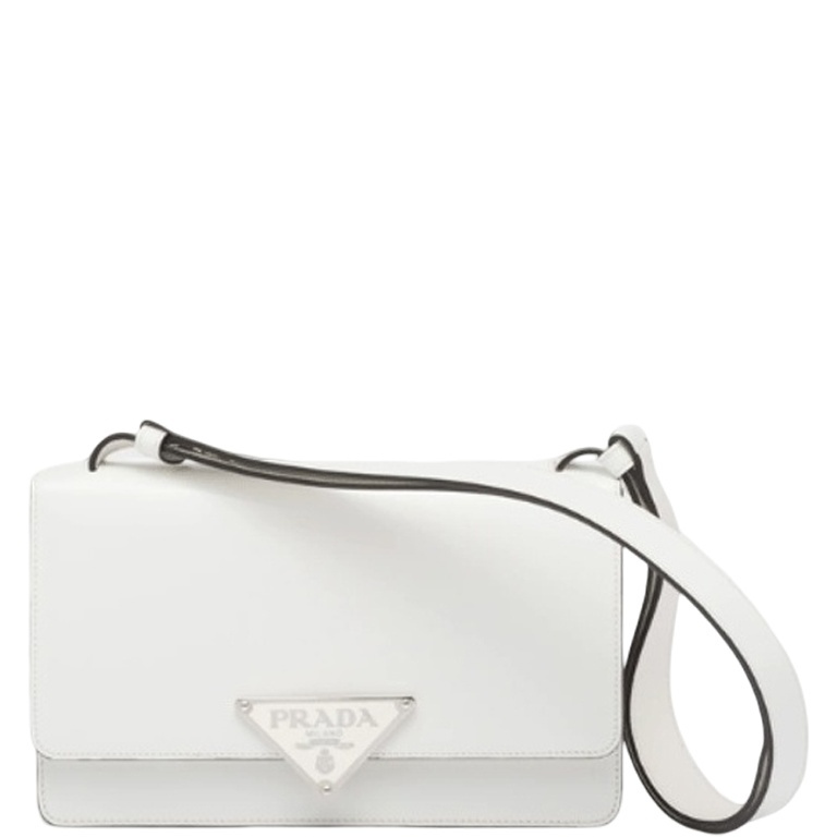 PR EMBLEME BRUSHED-LEATHER BAG WHITE 1BD321_ZO6_F0PG7_V_OTO