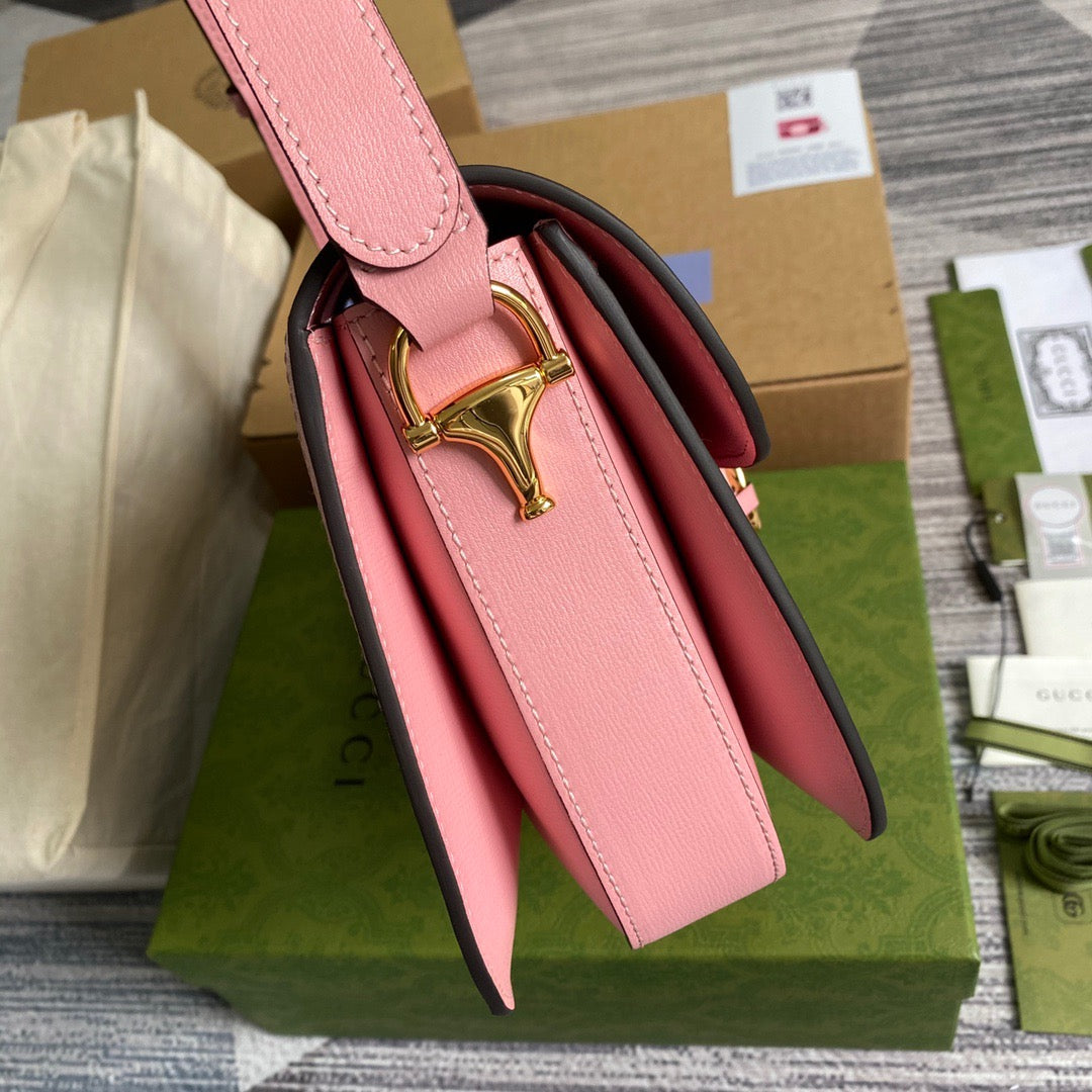 gg Horsebit 1955 Shoulder Bag Red For Women, Women&#8217;s Bags 9.8in/25cm gg 