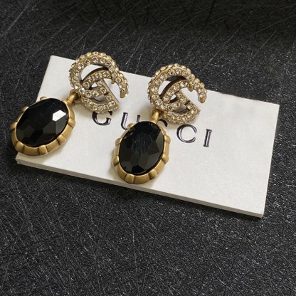 GG GG BLACK EARRINGS