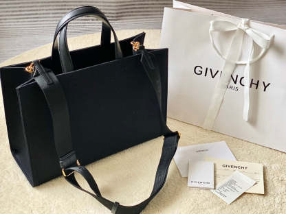 gv Medium G Tote Shopper Bag Canvas Black For Women, Handbags, Shoulder Bags 14.5in/37cm GVC 